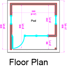 Floor Plan of a Garden Room
