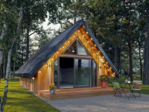 The Luxury Lounge Glamping Pod and Leisure Home Exterior Lighting Berko Pod Systems Derry Northern Ireland