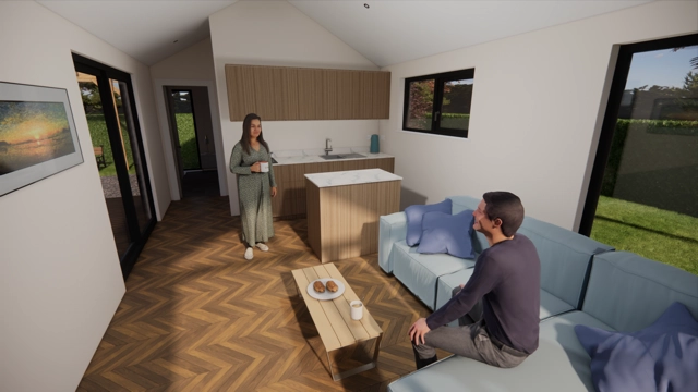 1 Bed Modular Home CGI Berko Pod Systems Northern Ireland